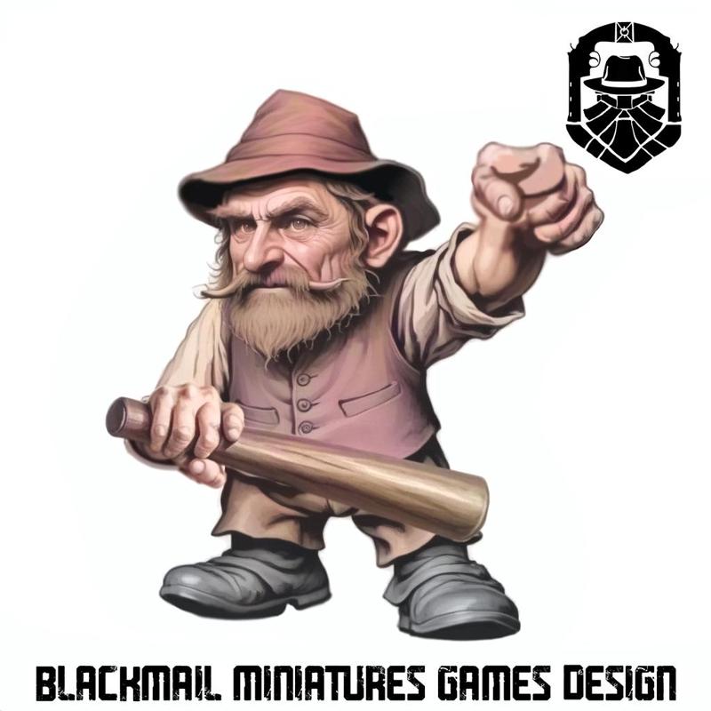 HALFLING BRAWLER 1 MUSHROOM GANG FANTASY PROHIBITION OLDHAMMER GAME