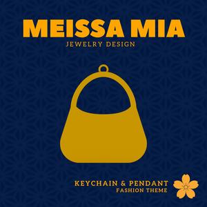 Mini Chic – 3D Print File for Handbag Keychain or Pendant - Bag Accessories - Handbag Pendant - Girl's Fashion