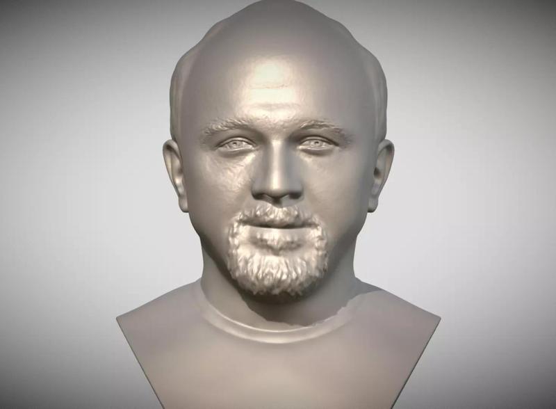 Louis CK bust for 3D printing