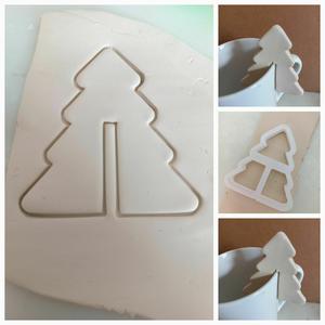 Christmas tree Mug Hugger outline cookie cutter