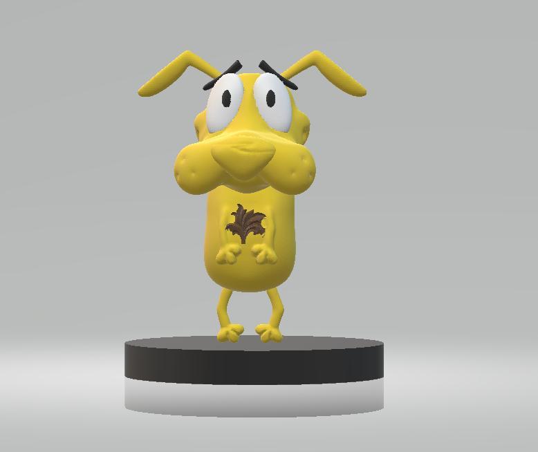 Courage the Cowardly Dog TOY 3D PRINTABLE MODEL