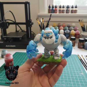 Ice Golem Figurine - 3D Printable Model