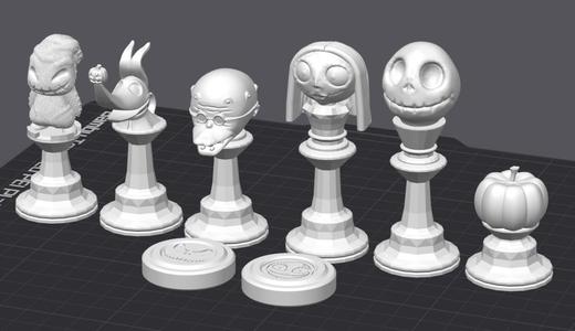 Nightmare Before Christmas Chess Set