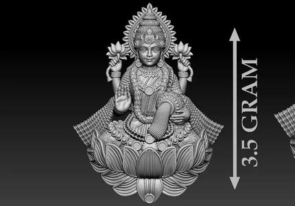 Laxmi Mata 3D print model Paper casting