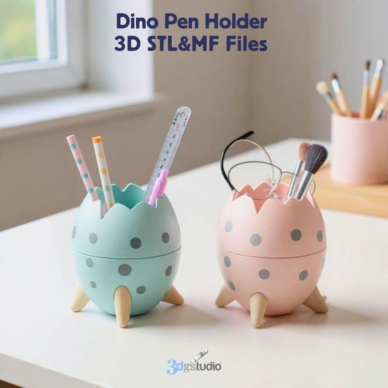 Dino Egg Pen Holder