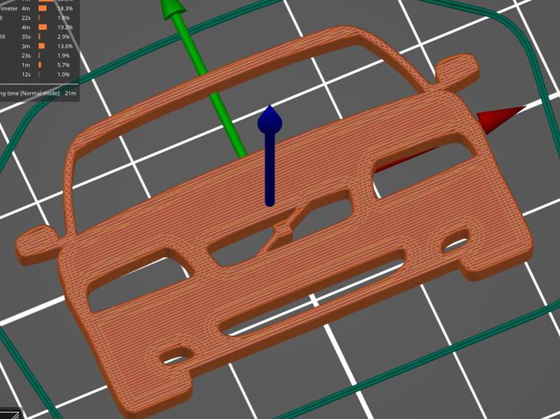 Volvo S80 front silhouette key
