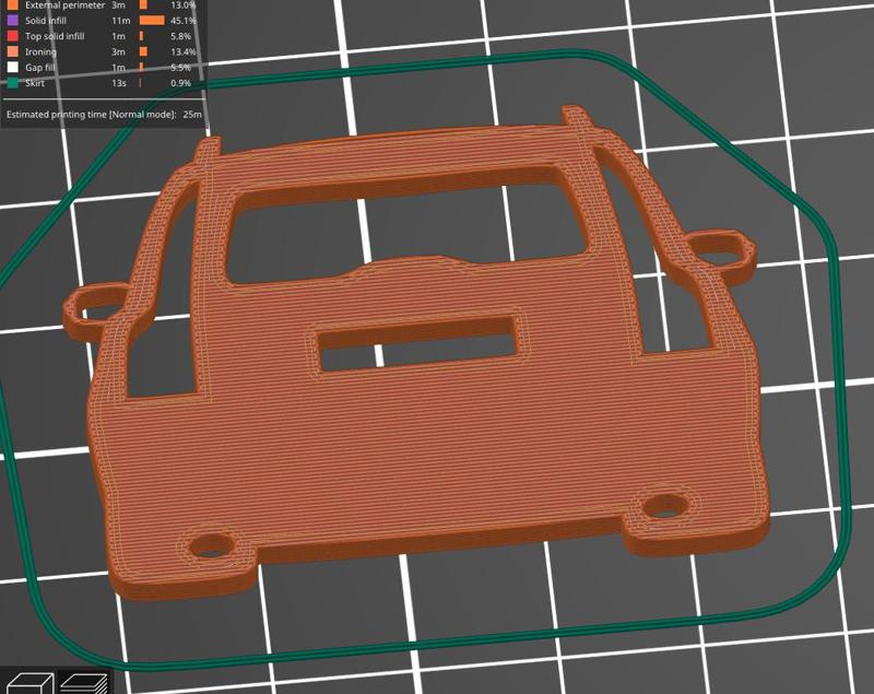 Volvo V50 rearview key silhouette