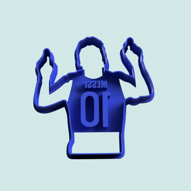 cookie cutter messi 10 - 3d model stl file