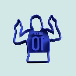 cookie cutter messi 10 - 3d model stl file