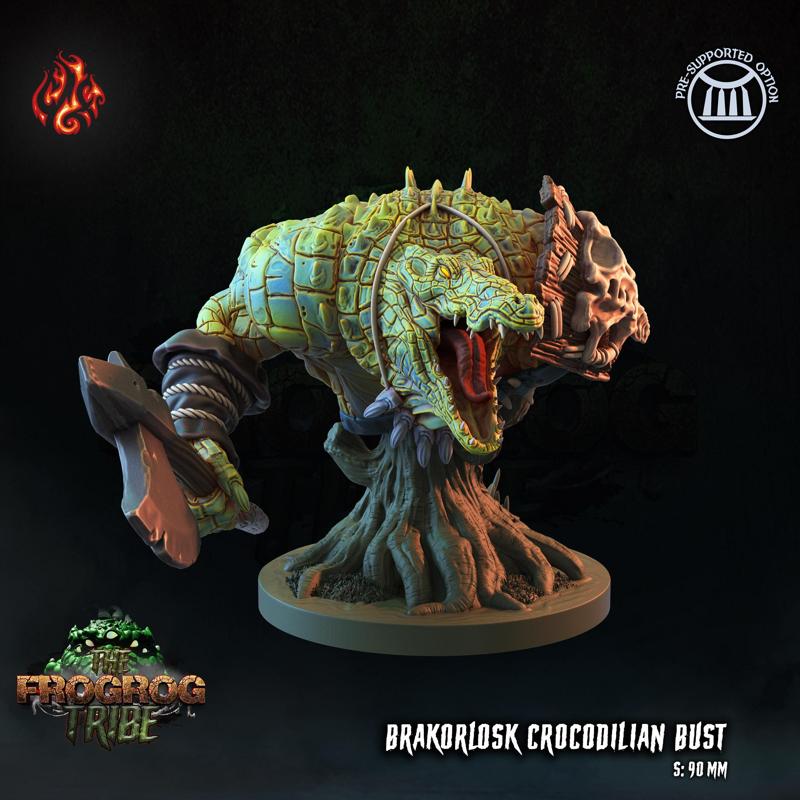 Brakorlosk the Crocodilian Warror, Bust Version
