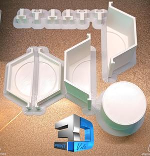 molde para maceta suculentas o molde para candle mold with lid / succulent pot mold or candle mold with lid