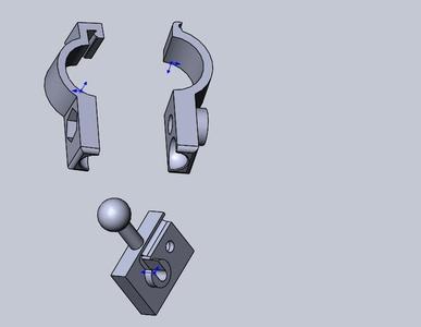Delta 3KU: Backlight lamp holder (with ball control position)