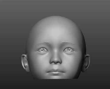 Child head mannequin