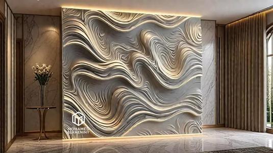 decor set wall panel relief mural CNC 14