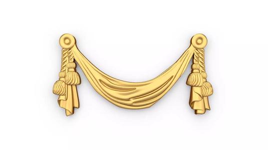 classic decorative swag onlay cnc 3d printing stl 11