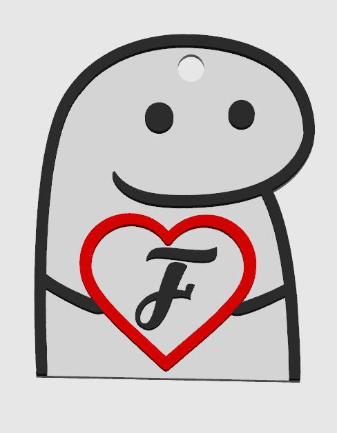 CUTE VALENTINE KEYCHAIN (WITH PERSONALIZED INITIAL)