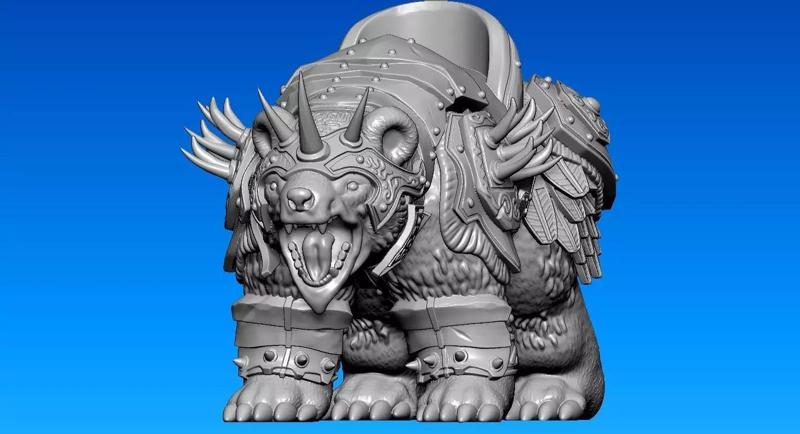 Bear warrior - Bear armor - 3D print