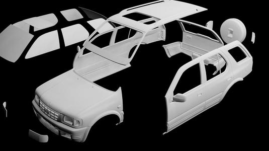 Opel Frontier crawler bodywork