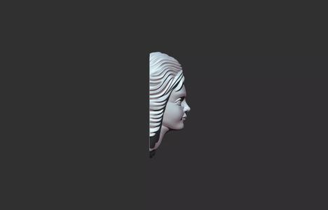 baby girl 3d model for 3d print