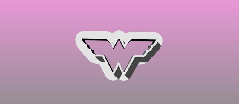 Wonder Woman Logo cookie cutter for gallets