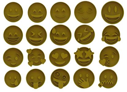 Commercial use license Emoji cookie cutters pack