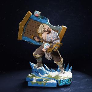 Braum League of Legends Statue