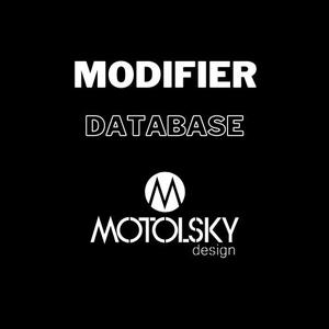 Modifier database