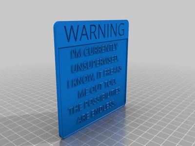 Unsupervised warning