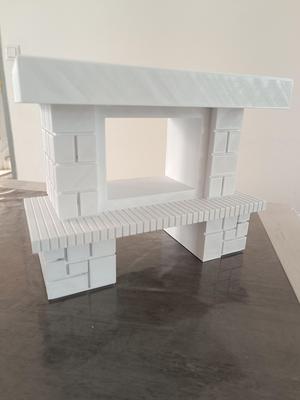 Barbie's fireplace / Cheminée pour barbie