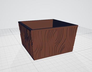 tree bark textured planters