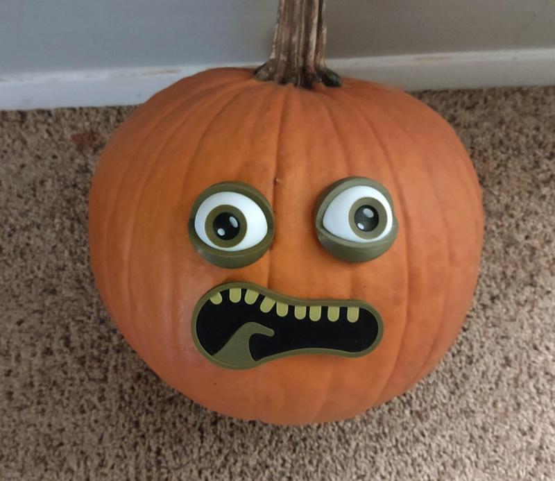 Pumpkin Eye and mouth