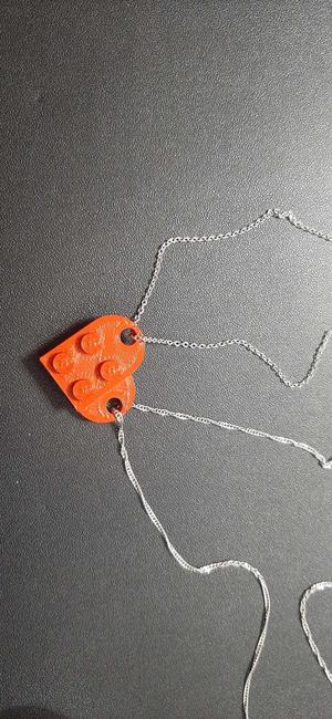Brick heart pendant