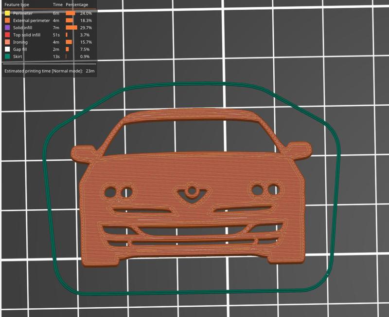 Alfa Romeo GTV Type 916 front key silhouette
