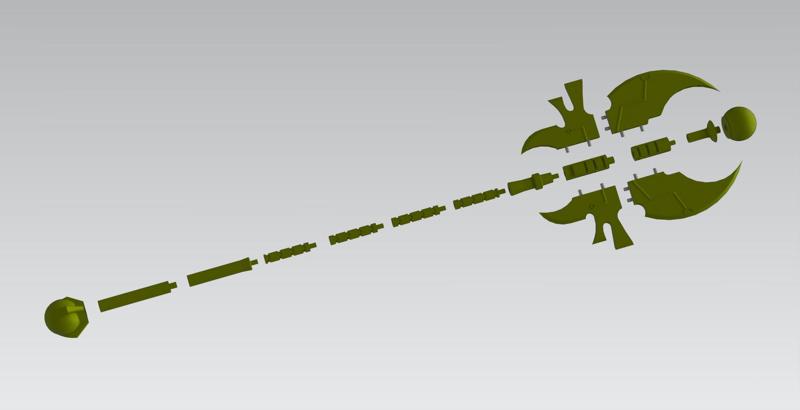 The staff of the Lord of the Necrons.