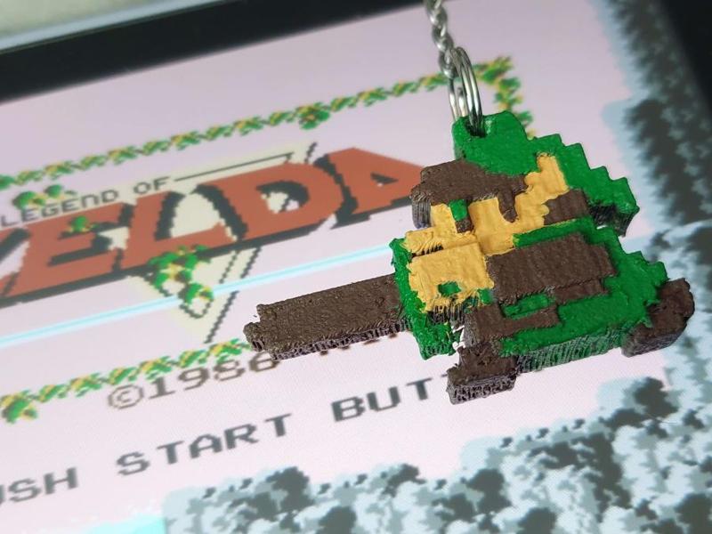 The Legend of Zelda NES Link Keychain/Figure