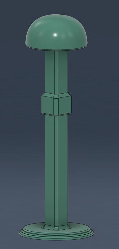 Helmet stand with optional extension