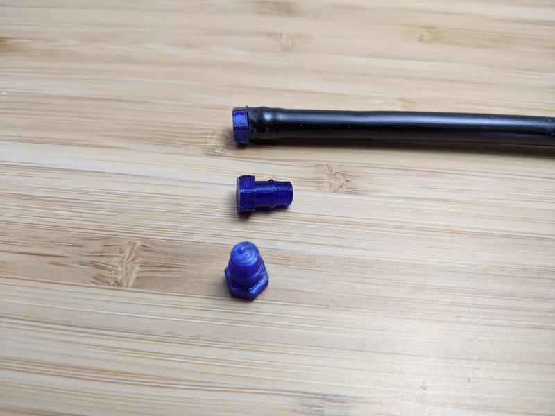 Micro irrigation end cap 4.6mm