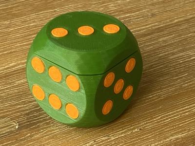 Dice Milk Teeth Storage Box