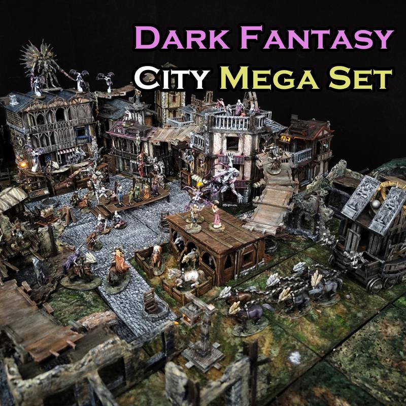 Dark Fantasy City of Grieveborough Mega Set