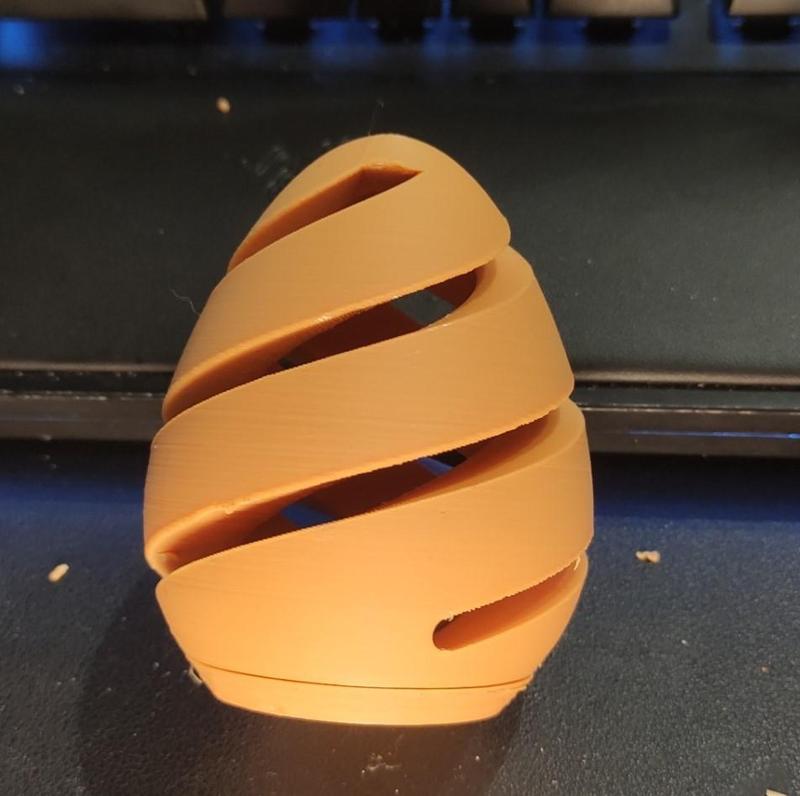 2 part easter egg with spiral cutout [hollow]