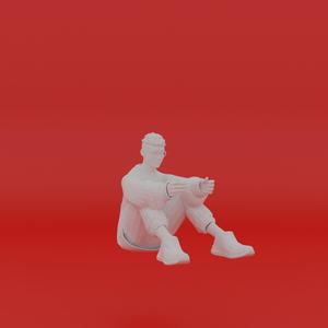 Character Pose Toy Man Miniature Figure 077