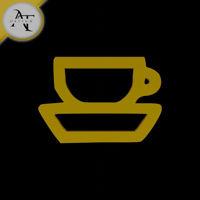 Simple Coffee Cup Symbol - 2D Art
