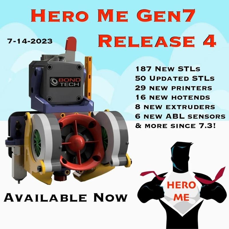 Hero Me Gen7 Release4 Printhead Assembly & Part Cooling