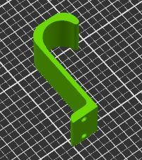 Halter 65mm Duschstange / Vorhang