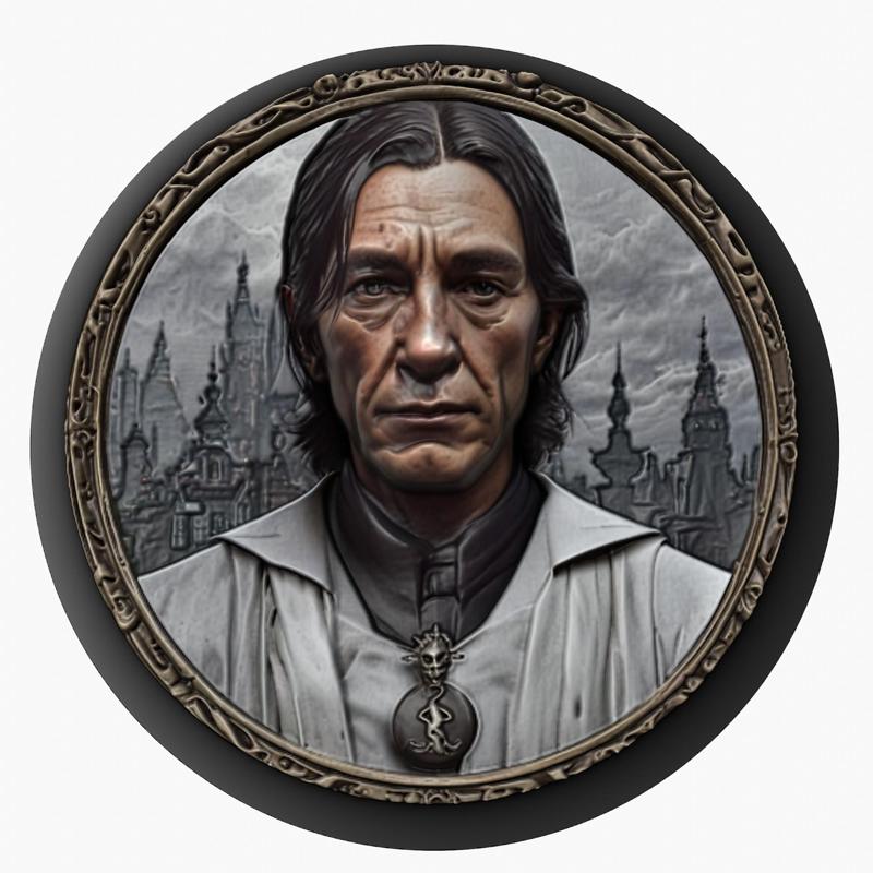 Severus Snape (Harry Potter) medallion pendant