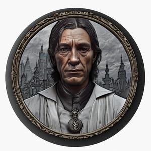 Severus Snape (Harry Potter) medallion pendant