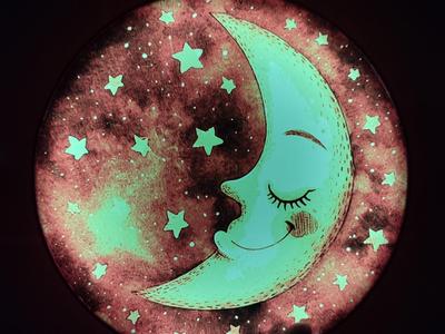 4-color HueForge Moon Night Light for Kids Room