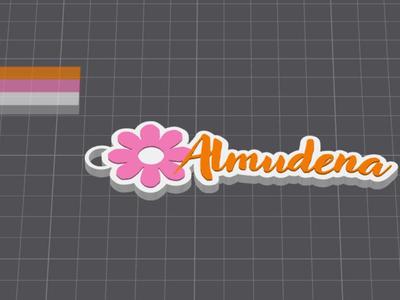 Keychain for Almudena name