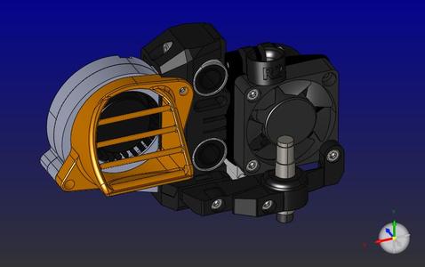 Shroud fan for prusa-mini