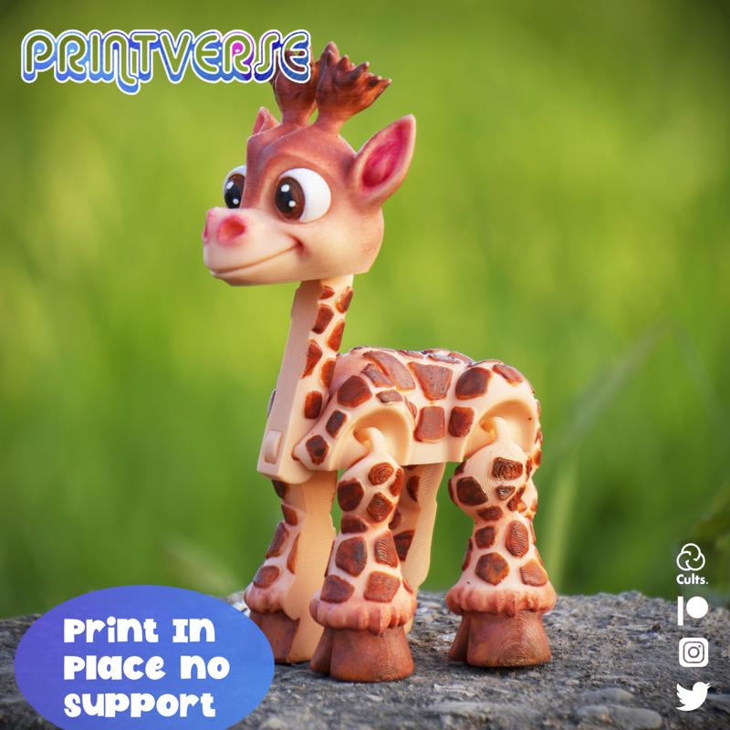 Flexy Baby Giraffe Print In Place